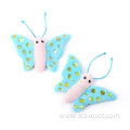 Cute butterfly shape paper wings catnip pet toy